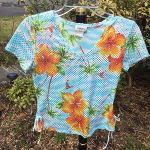 Diamond's Shining Sequin Floral Top
